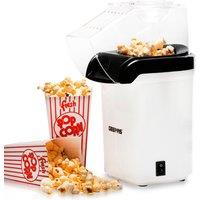 Geepas 1200W Electric Popcorn Maker Machine Fat Free Hot Air Large Popper in White