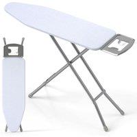 Costway Full Size Ironing Board 120cm x 38cm Carbon Steel Ironing Table in White | Size: 120 cm x 38 cm