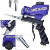Nordara Handheld Air Sandblasting Gun 90 PSI Sand Blaster Media Blasting in Blue