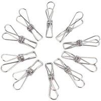SPETLEK Pack of 40 Metal Pegs for Hanging Laundry Washing Line in Silver