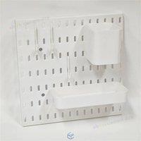 Nordara 2 Pegboard Wall Storage Organizer in White | Size: 50 cm x 15 cm
