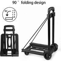 Nordara 75KG Collapsible Folding Hand Truck Dolly in Black | Size: 1000mm 10000mm