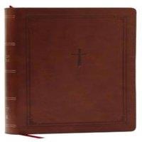 Thomas Nelson NKJV Giant Print End-of-Verse Reference Bible, Brown Leathersoft