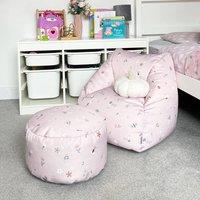 rucomfy Beanbags rucomfy Kids Bean Bag Chair with Footstool - Whimsical Wonder Armchair