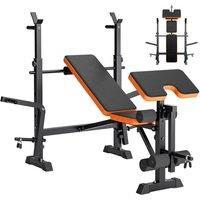 Nordara Adjustable Weight Bench Press Set with Squat Rack in Black | Size: 0-12 m