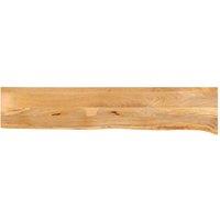 Berkfield Home Table Top Live Edge 160x40x3.8 cm Solid Wood Mango in Brown