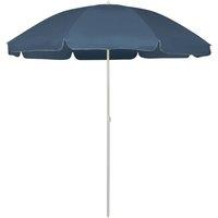 Berkfield Home Beach Umbrella Blue 240 cm