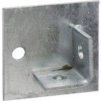 Unifix Base Plate 2 Lug 40mm Single Channel HDG - Box of 25 in Silver