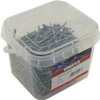 Unifix Bright Oval Brad Nails 50mm - Box of 4 in Silver