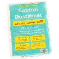 McAlpine 12Ft X 9Ft Cotton Dust Sheet in Cream