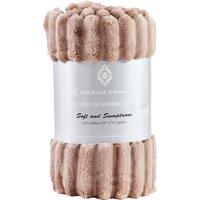 GAVENO CAVAILIA Osum Ribbed Throw in Natural | Size: 150 cm x 200 cm