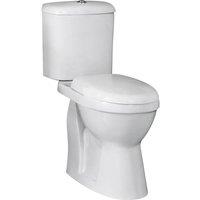 Balterley Dual Flush Comfort Height Toilet Pan, Cistern & Soft Close Seat White
