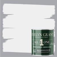 EVELYN GRANT All-In-One Multi Surface Indoor & Outdoor Paint - 5L - Matt in Light Grey Clouds