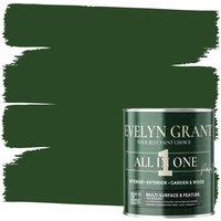 EVELYN GRANT All-In-One Multi Surface Indoor & Outdoor Paint - 5L - Matt in Forest Green