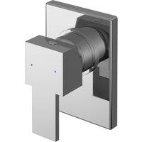 Balterley Modern Concealed Manual Shower Valve with Lever Handle Chrome 120mm in Silver