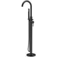 Balterley Connect Floor Standing Bath Shower Mixer Tap, Shower Kit - Matt Black