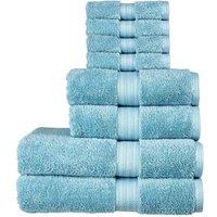 CHRISTY 'Renaissance' Luxury 675GSM Egyptian Cotton 8 Piece Towel Bale in Mid Blue
