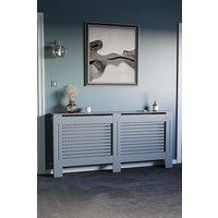 Home Discount Vida Designs Milton Radiator Cover MDF 820 x 1720 x 190 mm in Dark Grey