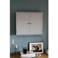 HD Designs Priano 2 Door Wall Cabinet With Shelves Bathroom Storage in Dark Grey