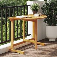 Berkfield Home Folding Balcony Table 90x60x72 cm Solid Wood Acacia in Brown | Size: 90 x 60 x 72 cm