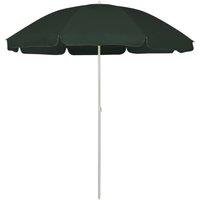 Berkfield Home Beach Parasol Green 240 cm