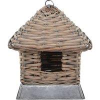 Berkfield Home Bird Houses 3 pcs Wicker in Brown