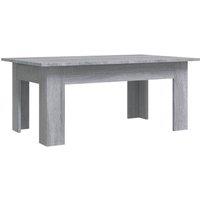 Berkfield Home Coffee Table Grey Sonoma 100x60x42 cm Engineered Wood | Size: 100 x 60 x 42 cm