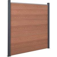 Berkfield Home Fence Panel Set Brown 872x186 cm WPC