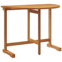 Berkfield Home Folding Balcony Table 90x60x72 cm Solid Wood Acacia in Brown | Size: 90 x 60 x 72 cm
