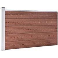 Berkfield Home Garden Fence WPC 175x105 cm Brown