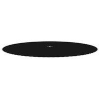 Berkfield Home Jumping Mat Fabric Black for 15 Feet/4.57 m Round Trampoline