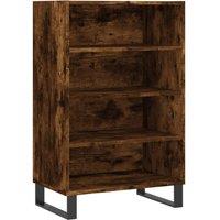 Berkfield Home Highboard Smoked Oak 57x35x90 cm Engineered Wood in Brown | Size: 57 x 35 x 90 cm