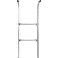 Berkfield Home Modern 2-Step Trampoline Ladder Steel Silver 72 cm