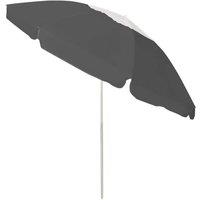 Berkfield Home Elegant Beach Umbrella Anthracite 240 cm in Dark Grey