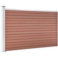 Berkfield Home Durable Garden Fence WPC 175x105 cm Brown