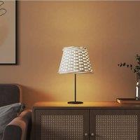 Berkfield Home Lamp Shade White 15x12 cm Wicker | Size: 15x12 cm