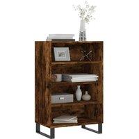 Berkfield Home Highboard Smoked Oak 57x35x90 cm Engineered Wood in Brown | Size: 57 x 35 x 90 cm