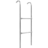 Berkfield Home 2-Step Trampoline Ladder Steel Silver 102.6 cm