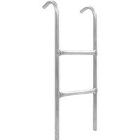 Berkfield Home 2-Step Trampoline Ladder Steel Silver 72 cm