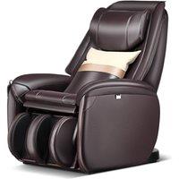 Costway Electric Shiatsu Massage Chair Zero Gravity SL Track Recliner in Brown