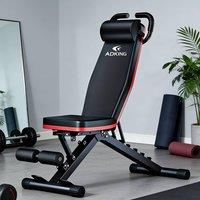 Ventryn Adjustable Foldable Weight Bench for Full Body Strength Training in Black