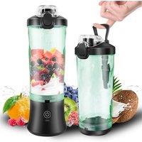 VOGREX 6 Blades Portable Blender 3800W 4000mAh Rechargeable for Smoothies in Black