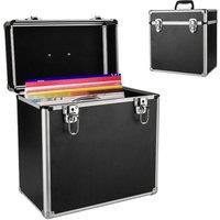 VOGREX 12 Black Vinyl LP Record Storage Case Stackable DJ Flight Box
