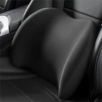 VOGREX Memory Foam Lumbar Support Back Cushion Office Car Seat Pillow in Black