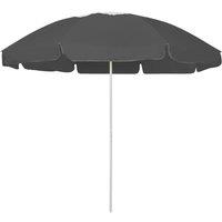 Berkfield Home Beach Umbrella Anthracite 240 cm in Black