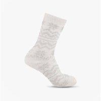 Totes Toasties Women's Fair Isle & Chenille Supersoft Socks in Grey