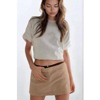 Hiccup Women's Low Waist Mini Skort in Brown | Size: Medium