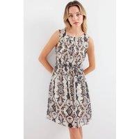 Big Dart Women's Mini Dress with Tie Closure & Bow Detail in Black | Size: Medium
