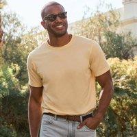 Lands' End Men's Supima Crew Neck T-Shirt in Bright Yellow | Size: Small
