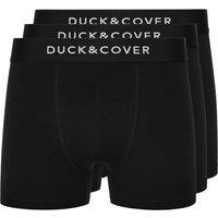 Duck&Cover Men's Sagnet Boxers A 3 Pack in Black | Size: Large